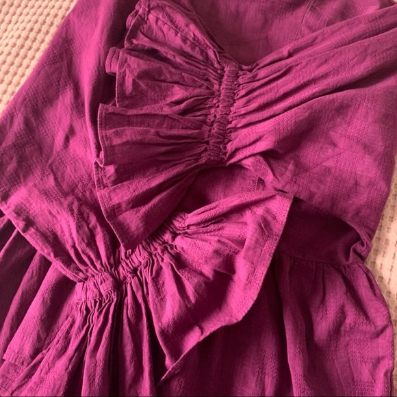 APIECE APART Purple Peasant Blouse Top Long Sleeve - Picture 10 of 10